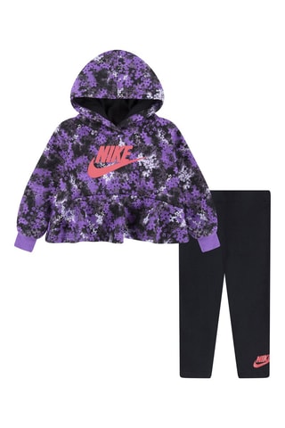 Sweat à capuche et legging - Noir