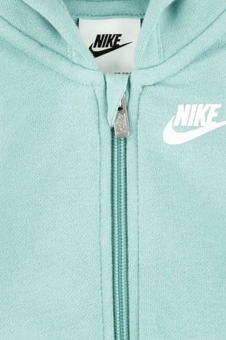 Grenouillère à capuche - Vert d'eau 