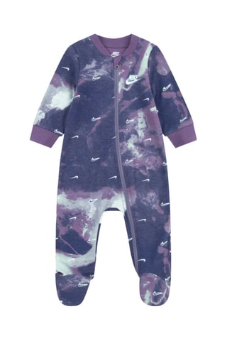 Grenouillère tie and dye - Bleu marine et violet