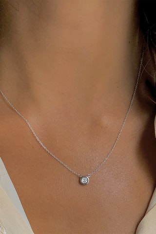 Collier - Or blanc et diamants