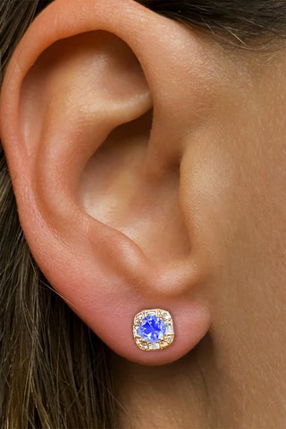 Puces - Or jaune, diamants, tanzanites et topazes