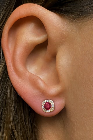 Puces - Or jaune, diamants, rubis et topazes