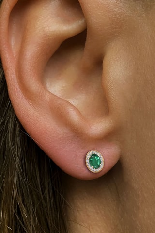 Puces - Or jaune, topazes et émeraudes