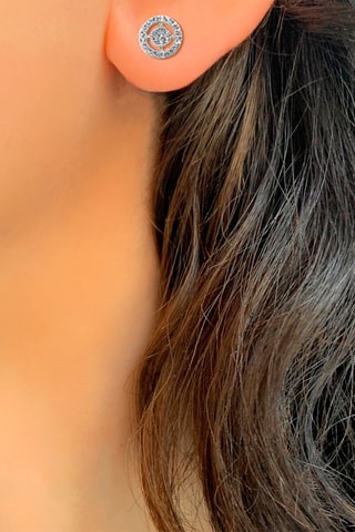 Puces - Or blanc et topazes