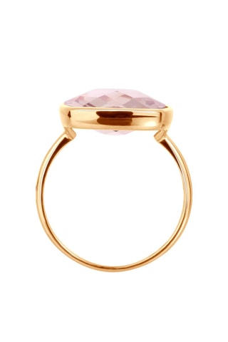 Bague - Or rose et quartz