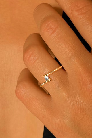 Bague - Or jaune et diamant