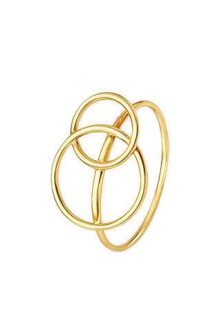 Bague - Or jaune et argent