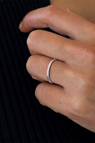 Bague - Or blanc et diamants
