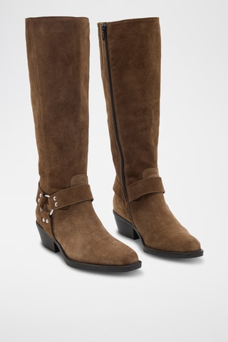 Bottes en nubuck Delta - Marron