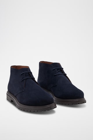 Boots en cuir Joao - Bleu marine