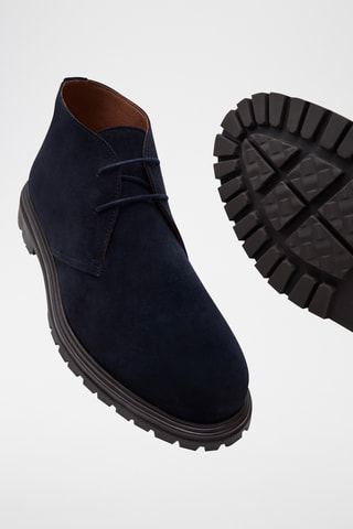 Boots en cuir Joao - Bleu marine