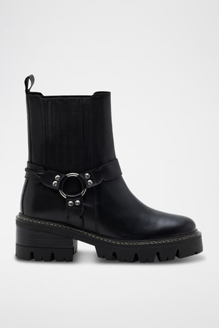 Bottines Chelsea en cuir Joey - Noir