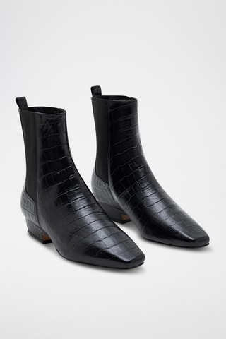 Bottines Chelsea en cuir Key - Noir