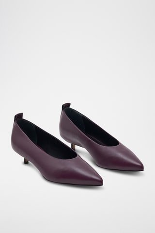 Escarpins en cuir de veau Kimono - Violet