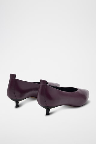 Escarpins en cuir de veau Kimono - Violet