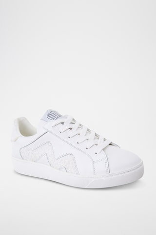 Baskets en cuir de veau Clelia - Blanc