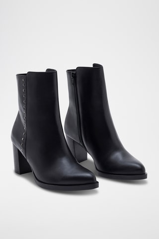 Bottines en cuir Maria - Noir