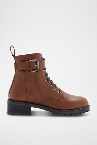 Bottines en cuir Menia - Marron