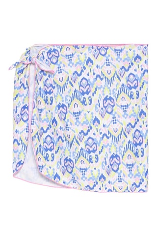 Pareo - Bianco e cobalto