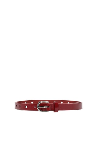 Cintura in vernice - Rosso