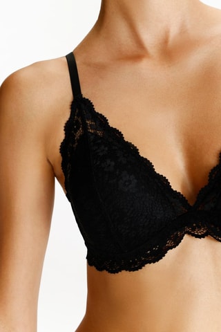Reggiseno in pizzo - Nero