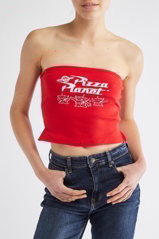 Top bustier - Rosso