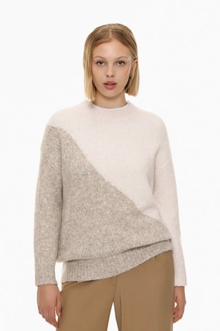 Maglione - Ecrù e taupe