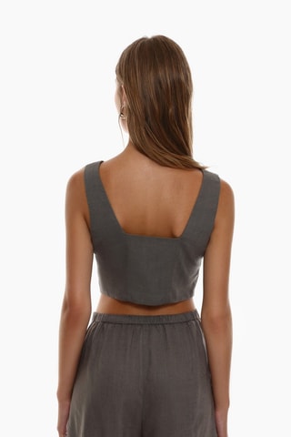 Gilet corto - Grigio