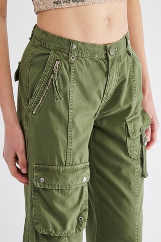 Pantaloni cargo - Verde