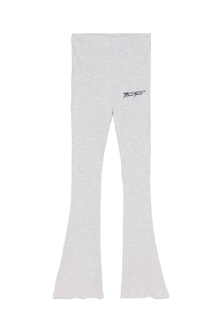 Pantaloni flare - Grigio chiaro melange