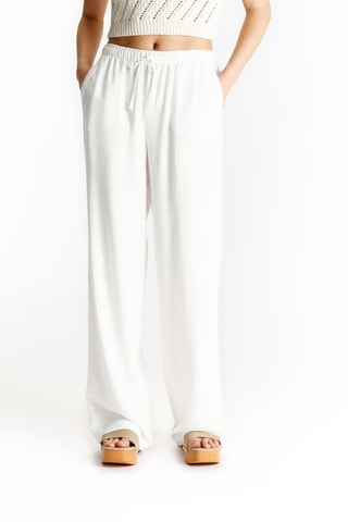 Pantaloni wide legs - Bianco