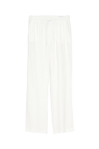 Pantaloni wide legs - Bianco