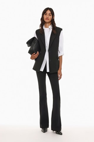 Pantaloni flare - Nero