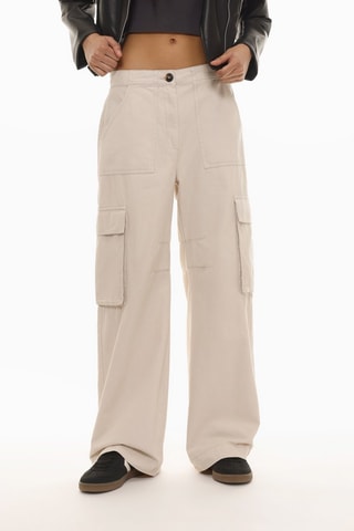 Pantaloni cargo - Beige