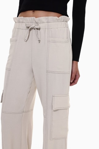 Pantaloni cargo - Ecrù