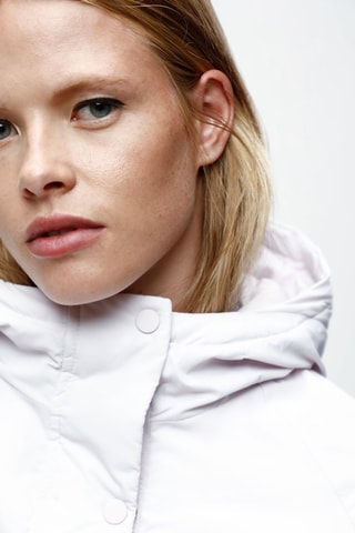 Parka con cappuccio - Bianco