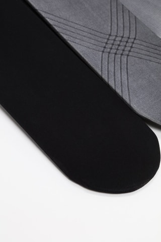 2 collant – 20 e 50 denari – Nero e grigio 