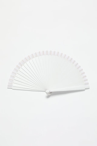 Ventaglio in legno - Bianco