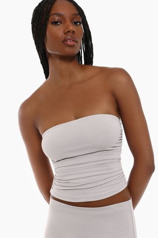 Crop top bustier - Bianco