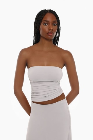 Crop top bustier - Bianco