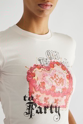 T-shirt - Rosa e bianco