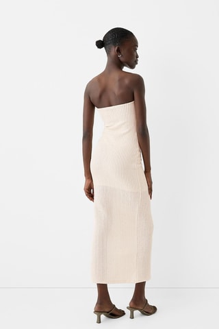 Abito bustier - Beige