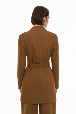 Abito a camicia - Cammello