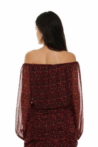 Abito taglio dritto - Bordeaux