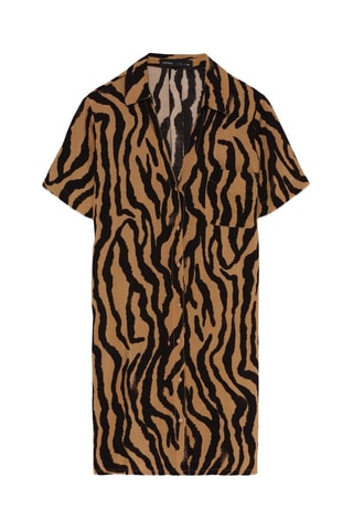 Abito a camicia - Marrone chiaro e nero