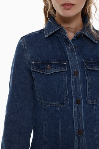 Abito a camicia in jeans - Blu