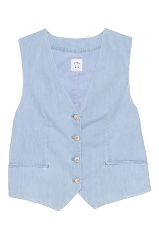 Gilet da completo in jeans - Celeste
