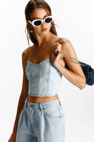 Bustier in jeans - Celeste