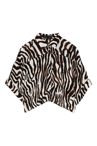 Camicia - Ecrù e marrone