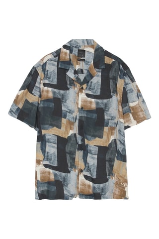 Camicia - Grigio scuro e beige